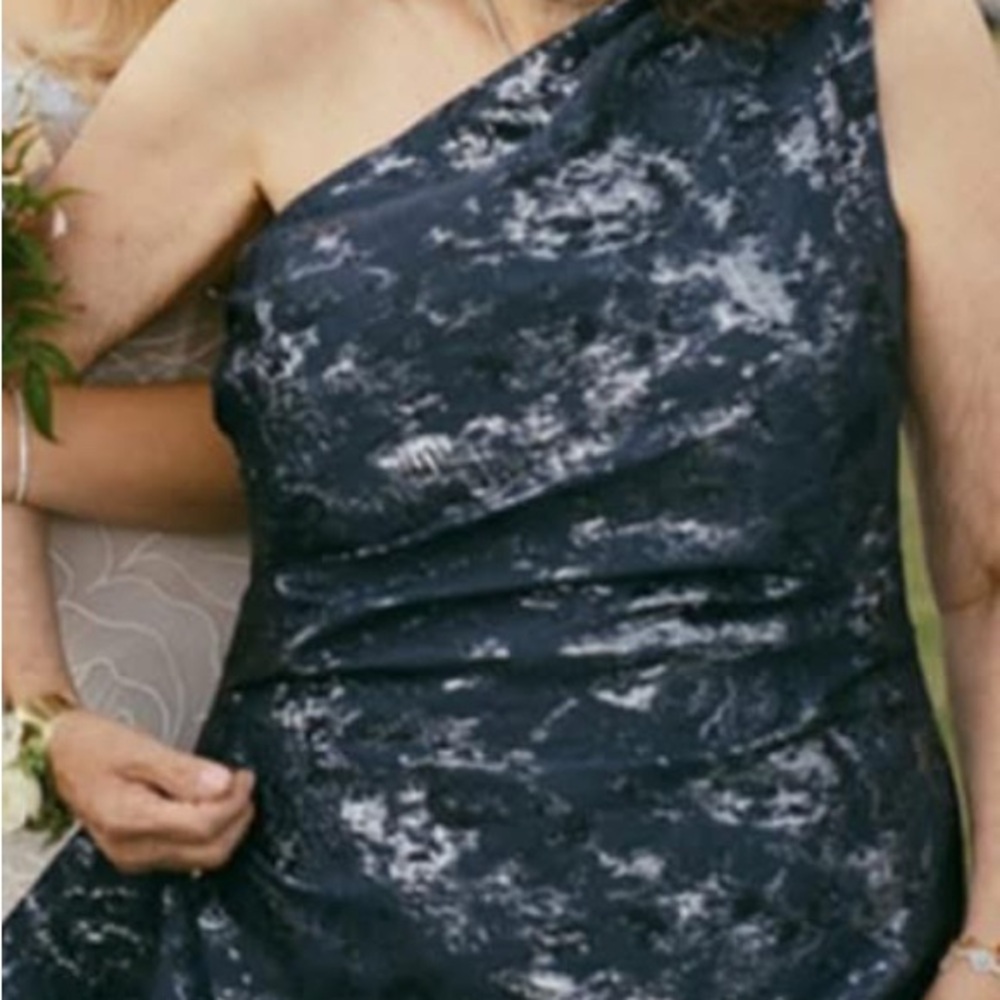Mother Of The Bride Groom Rickie Freeman for Teri Jon Blue Evening Gown Size 14. - Picture 5 of 6